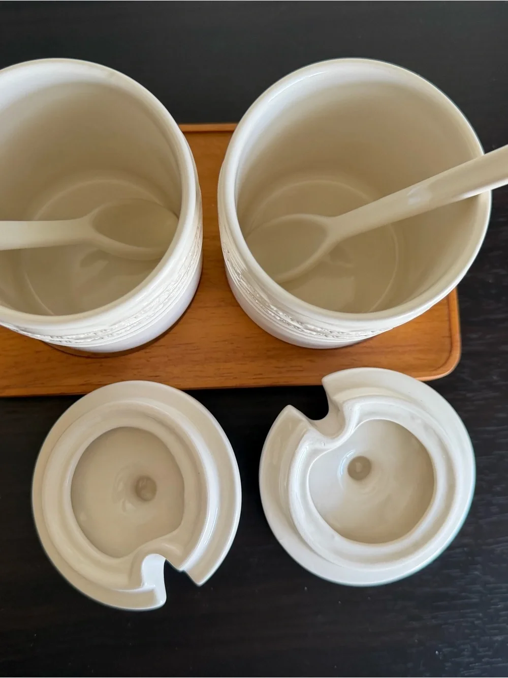 Mary & Martha Grace & Gratitude Condiment Jar Set With Tray J8293